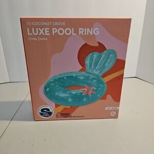 New Coconut Grove Luxe Pool Ring Float Crazy Cactus 4 ft wide ages 8 and up